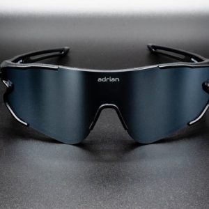 Lunettes de soleil de sport Adrian Phantom Black TR90 Lunettes de soleil polarisées coupe-vent pour cyclisme Verres résistants aux chocs