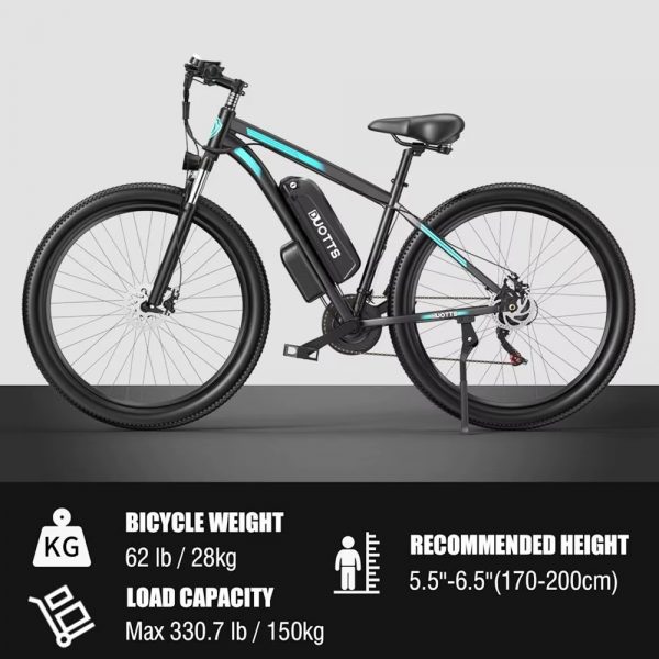 Vélo Électrique C29 de 750W et 29 Pouces, Batterie de 48V et 15Ah, Autonomie de 50km, Vitesse Maximale de 50 km/h, avec Arrière T1 - Image 10